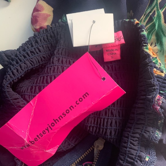 Betsey Johnson VTG Y2K Floral Zip Front Halter Midi Dress NWT Size S - Picture 6 of 9